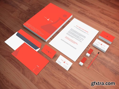 PSD Mock-Up - Realistic Stationery 2016