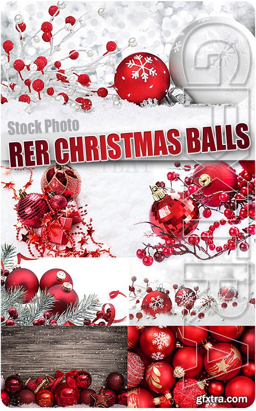 Red Christmas balls - UHQ Stock Photo