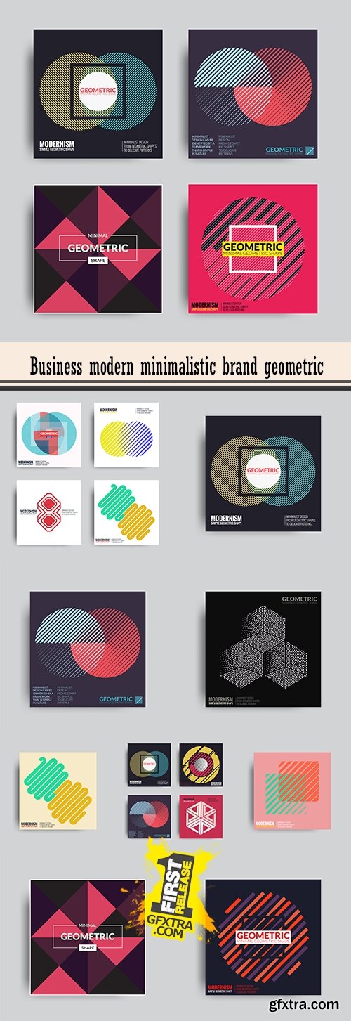 Business modern minimalistic brand geometric