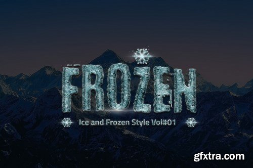 CM - 24 Frozen and Ice Text Effect 1118495