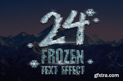 CM - 24 Frozen and Ice Text Effect 1118495