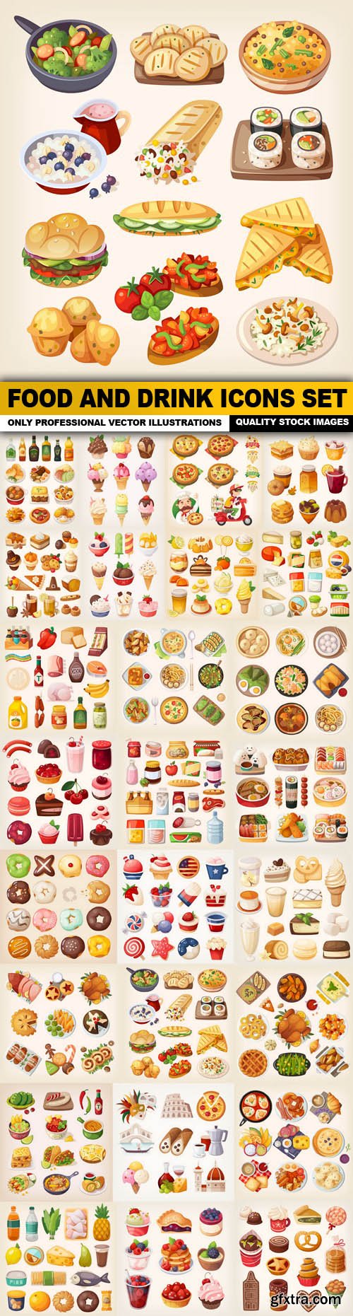 Food And Drink Icons Set - 26 Vector