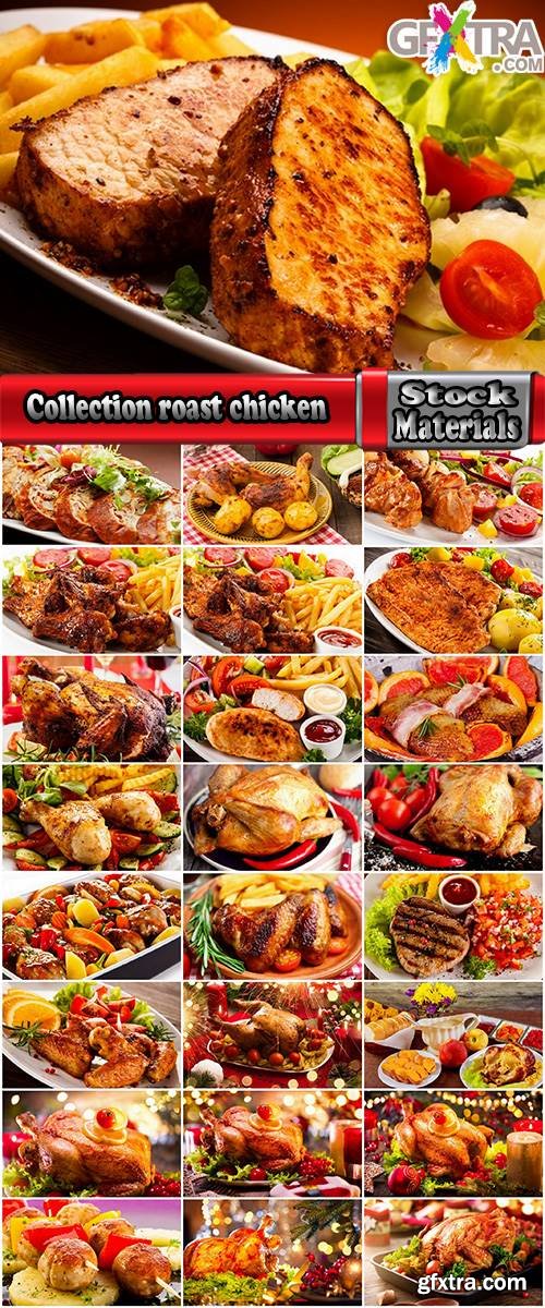 Collection roast chicken duck fish fender grill barbecue baked bird 25 HQ Jpeg