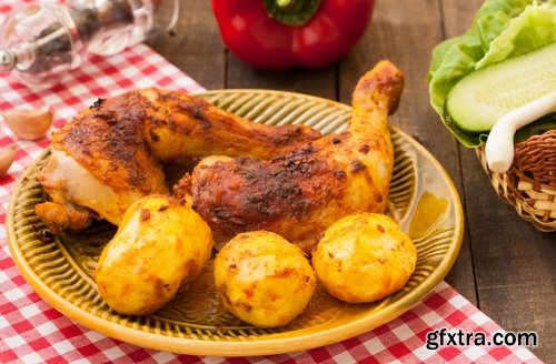 Collection roast chicken duck fish fender grill barbecue baked bird 25 HQ Jpeg