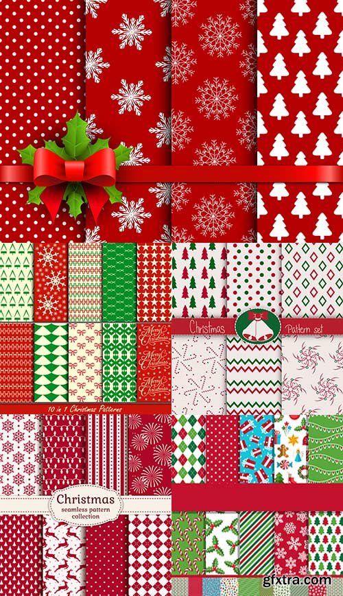 New Year Seamless Patterns