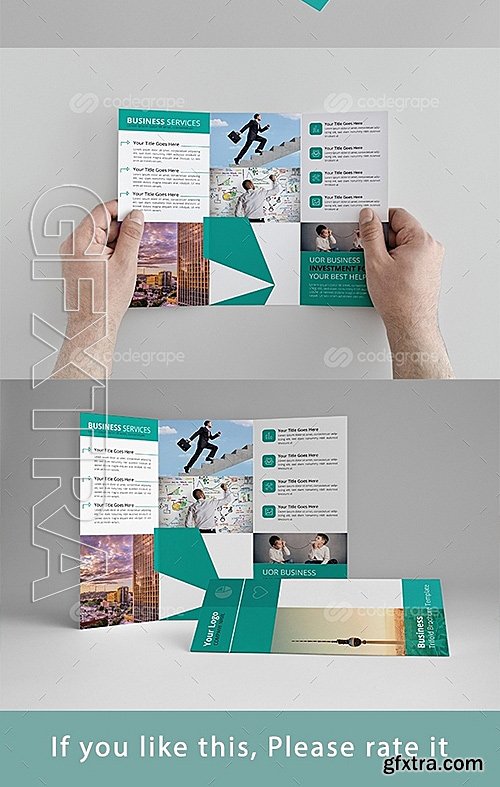 Corporate Trifold Brochure Template 9081