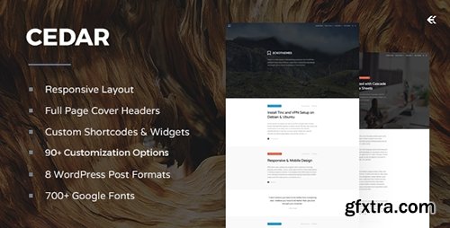 ThemeForest - Cedar v3.5.0 - Responsive WordPress Blog Theme - 10783895