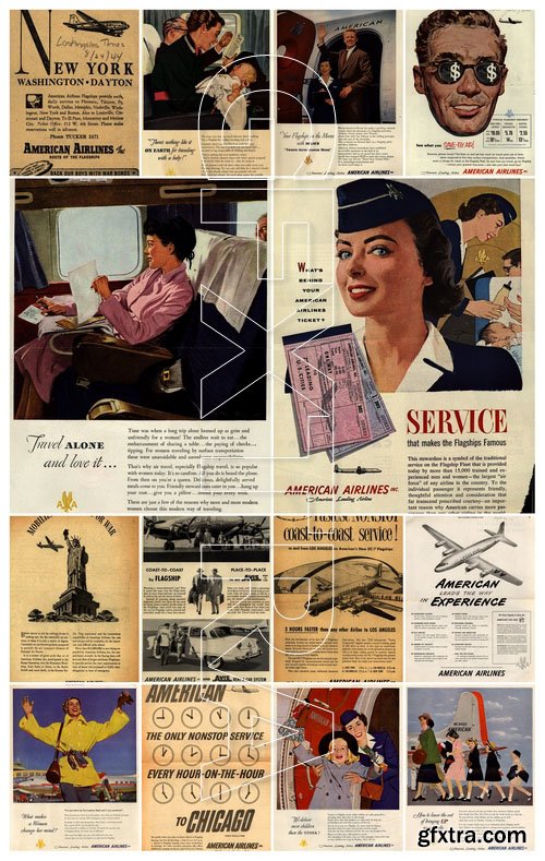 The history of advertising. American Airlines (1943-1954)