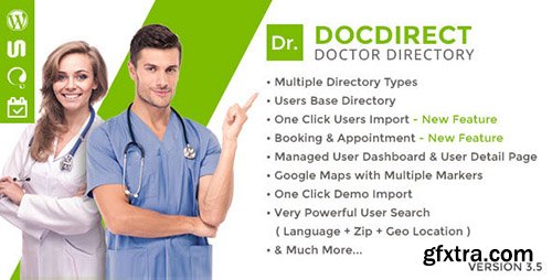 ThemeForest - DocDirect v3.5 - Responsive Directory WordPress Theme for Doctors and Healthcare Profession - 16089820