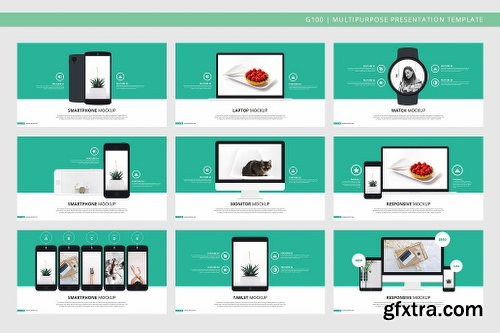 CreativeMarket G100 Magazine Powerpoint Template 1071828