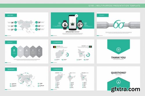 CreativeMarket G100 Magazine Powerpoint Template 1071828