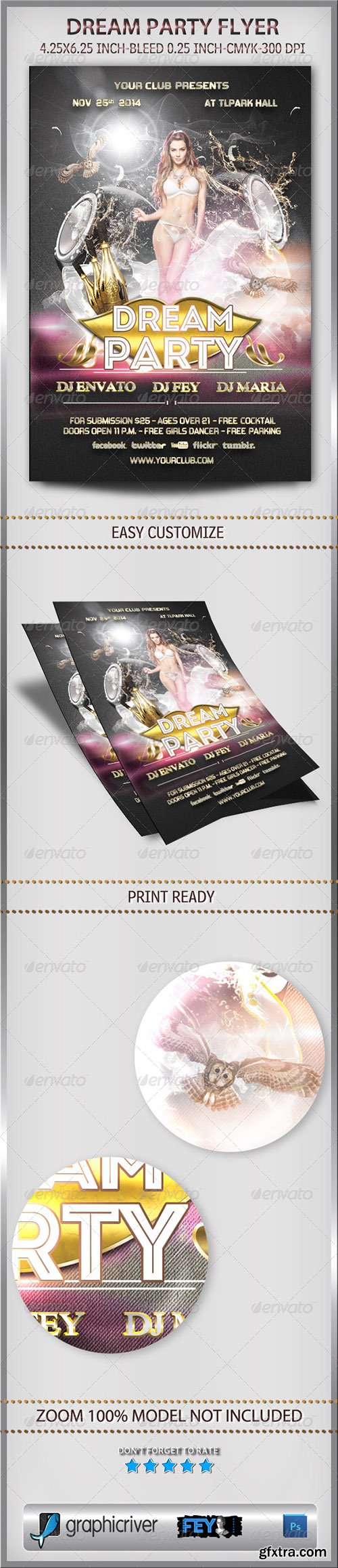 Graphicriver Dream Party Flyer 6035899