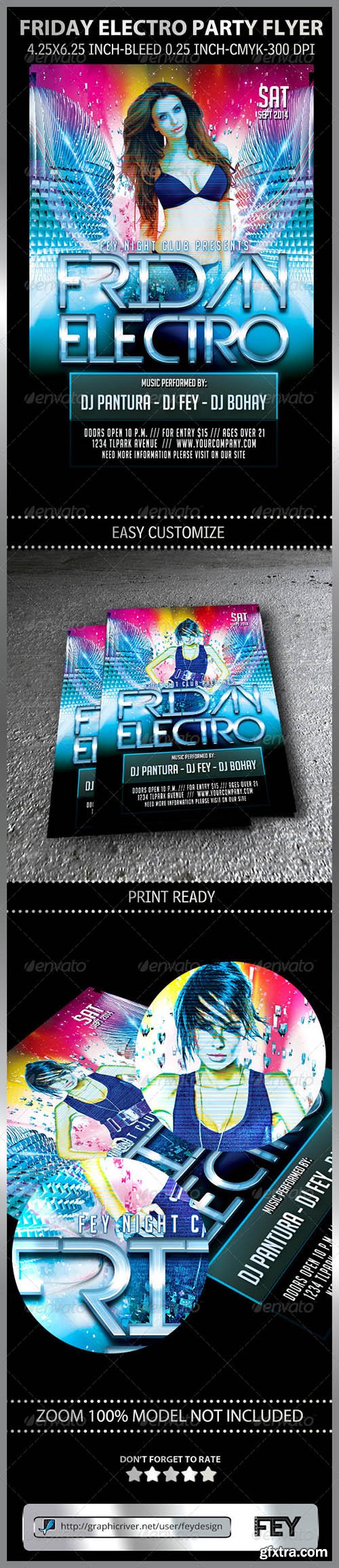 Graphicriver Friday Electro Party Flyer 8598113