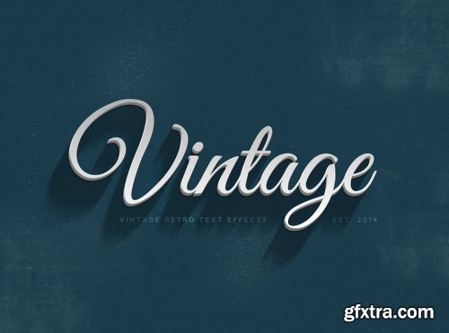 14 Vintage Retro Text Effects