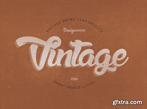 14 Vintage Retro Text Effects