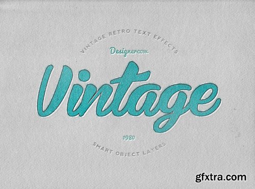 14 Vintage Retro Text Effects