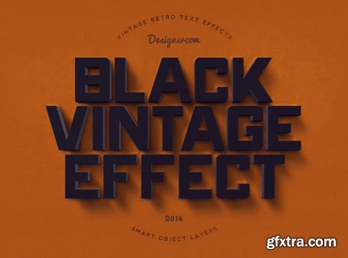 14 Vintage Retro Text Effects