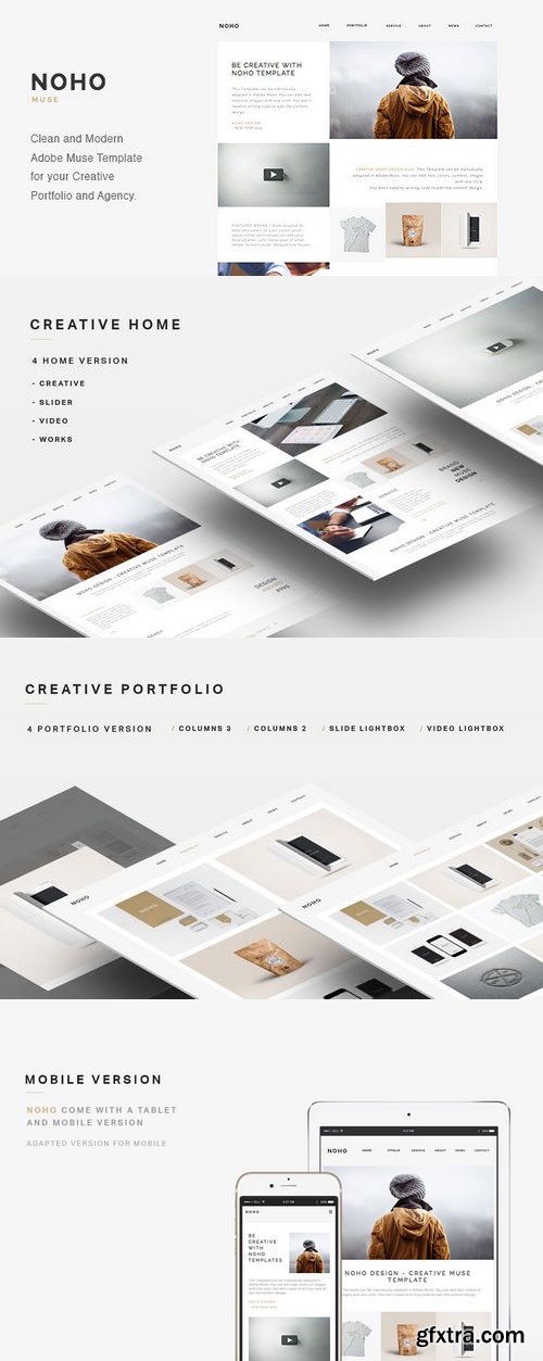 ThemeForest - NOHO v.1.5 - Creative Agency Portfolio Muse Template