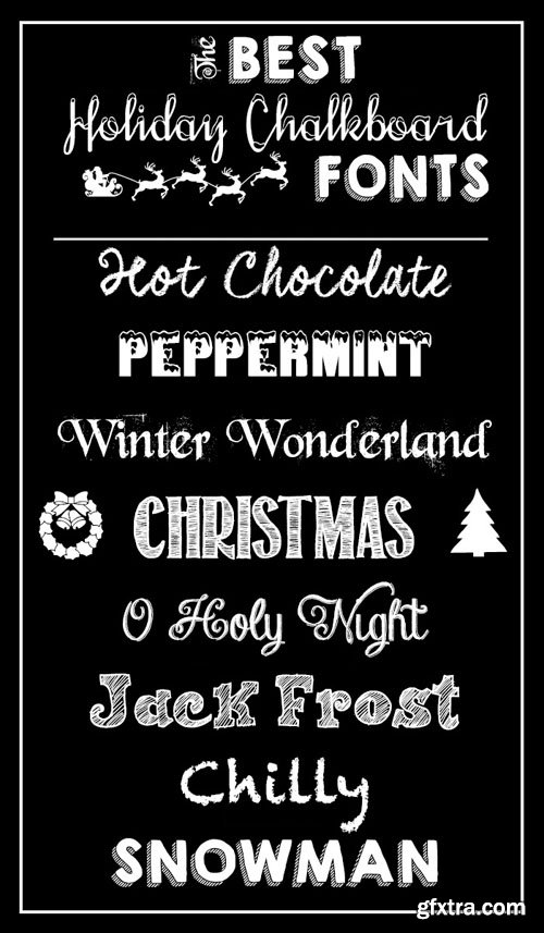 The Best Holiday Chalkboard Fonts [TTF/OTF]