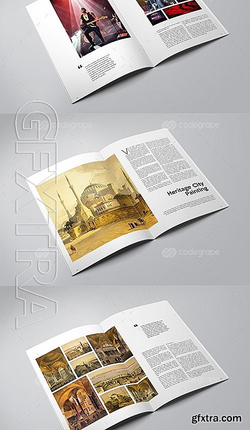 Clean Elegant Magazine Template 10657