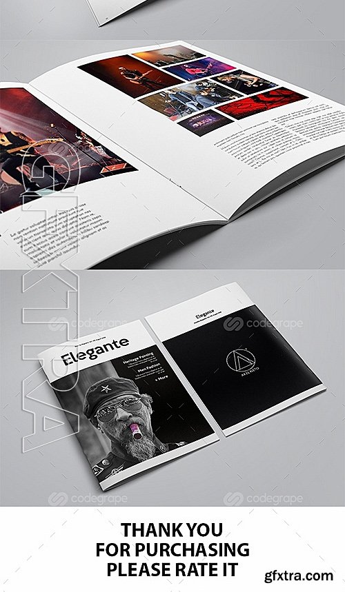 Clean Elegant Magazine Template 10657