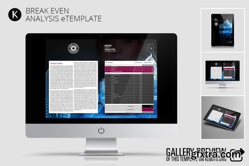 CreativeMarket Break Even Analysis eTemplate 1121378