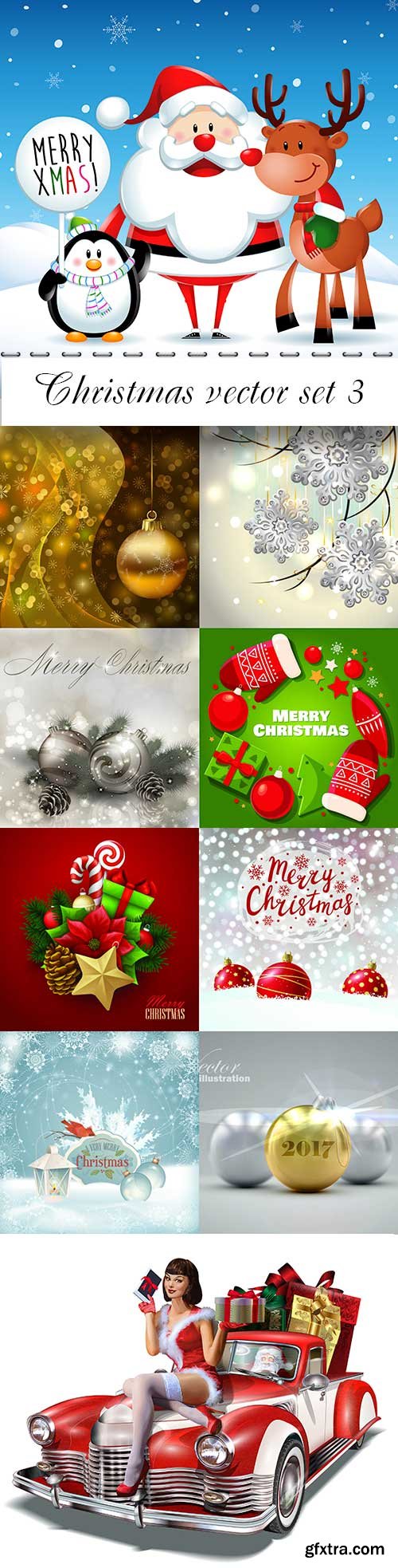 Christmas vector set 3