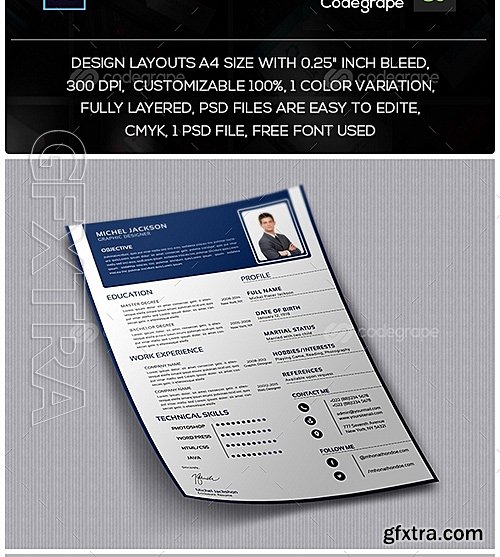 Single Page Resume 8863