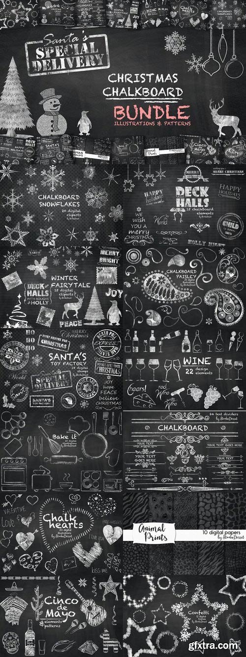 CM - Xmas Chalk Elements 1073474