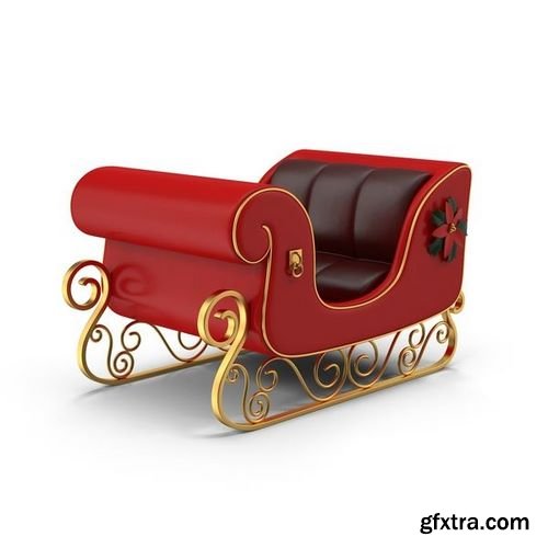 3D - Christmas Sleigh