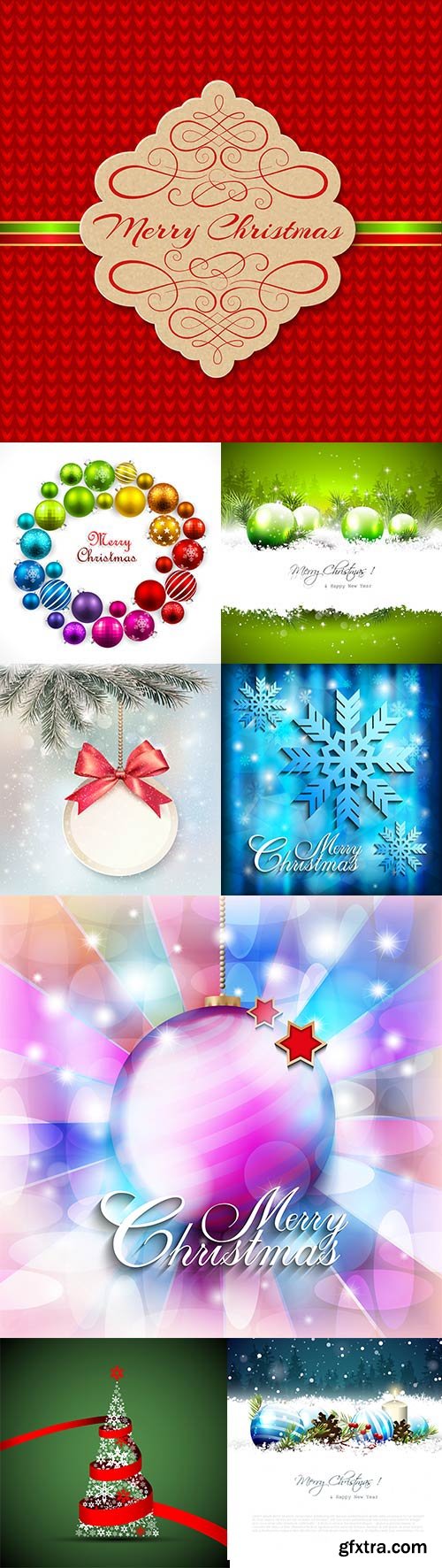 New year's backgrounds in vector - 12