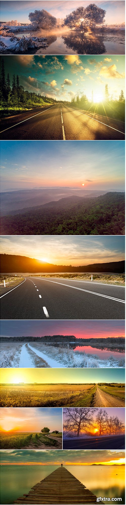 Sunrise & road - 9UHQ JPEG