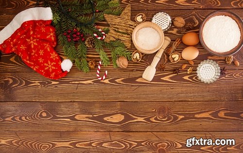 Collection of family prepares a festive meal treat New Year Christmas sweetness 25 HQ Jpeg