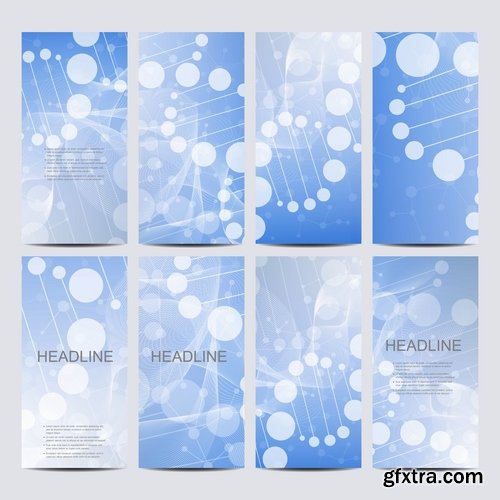 Collection book cover journal notebook flyer card business card banner vector image 38-25 EPS