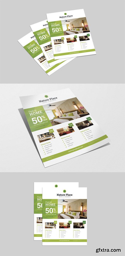 Modern Clean Hotel Flyer