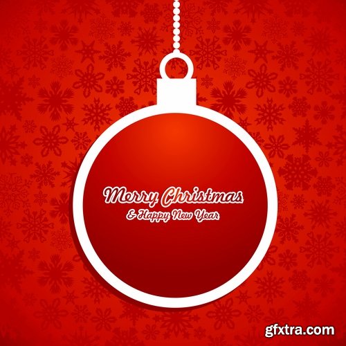 Collection New Year banner Christmas flyer background is winter gift card 3-25 EPS