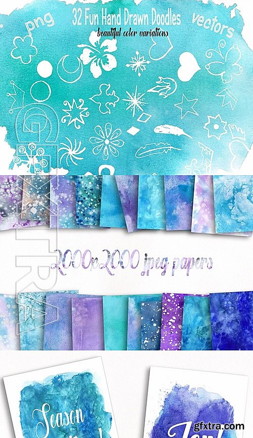 CM - Magic Winter Watercolor Pack 1111562