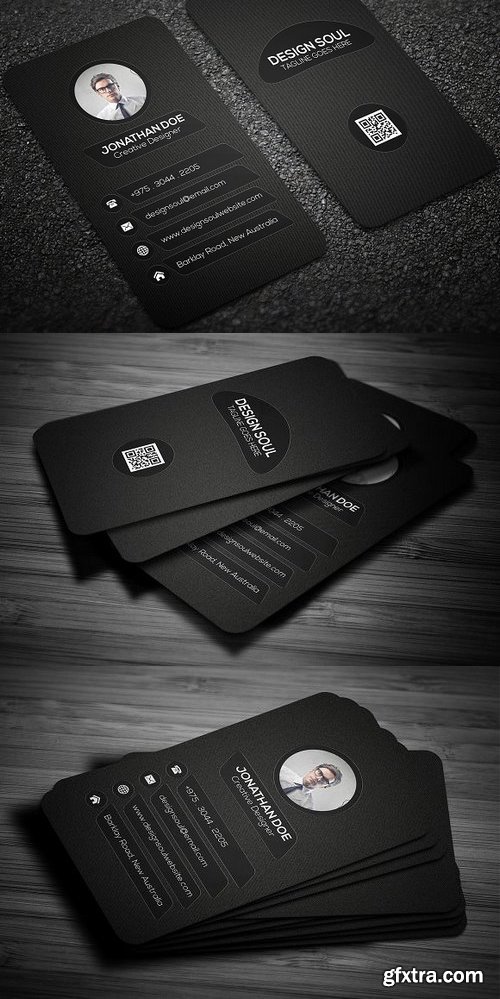 CM 698528 - Dark Business Card