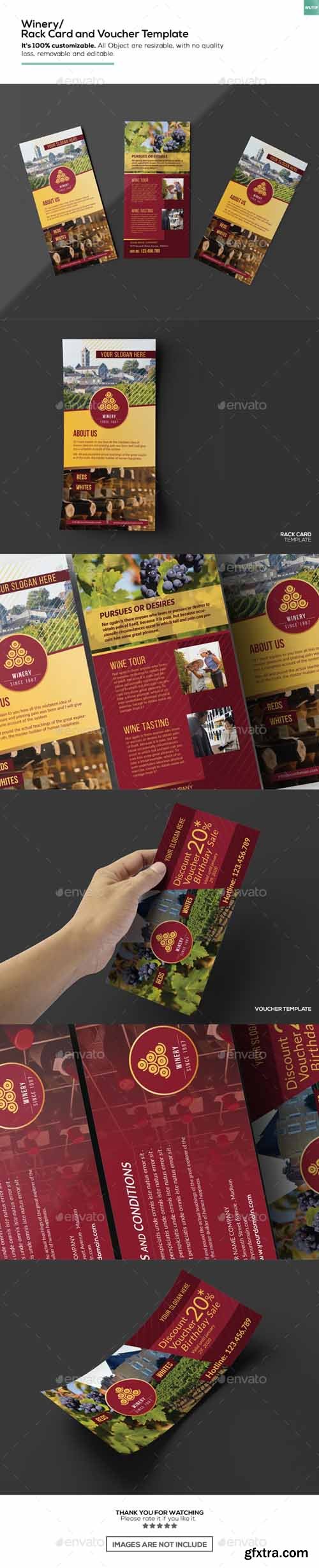 GR - Winery/ Rack Card and Voucher Template 15911229