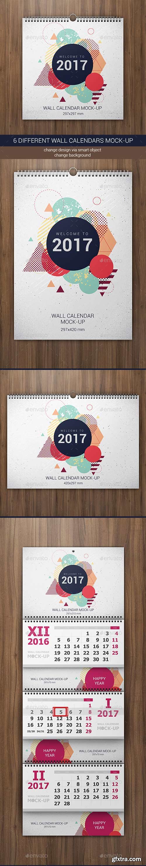 GraphicRiver 18940852 - Wall Calendars Mock-Up