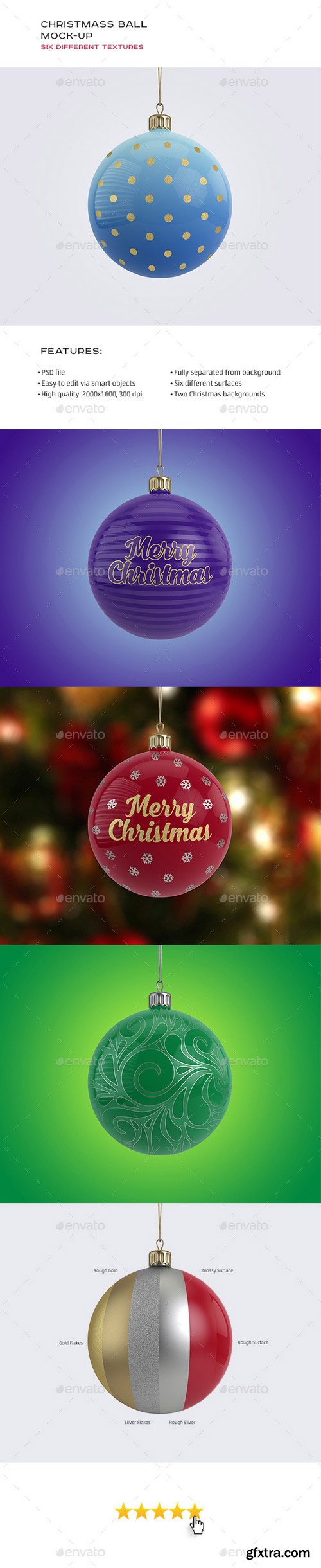 GraphicRiver 18915544- Christmas Ball Mock-up