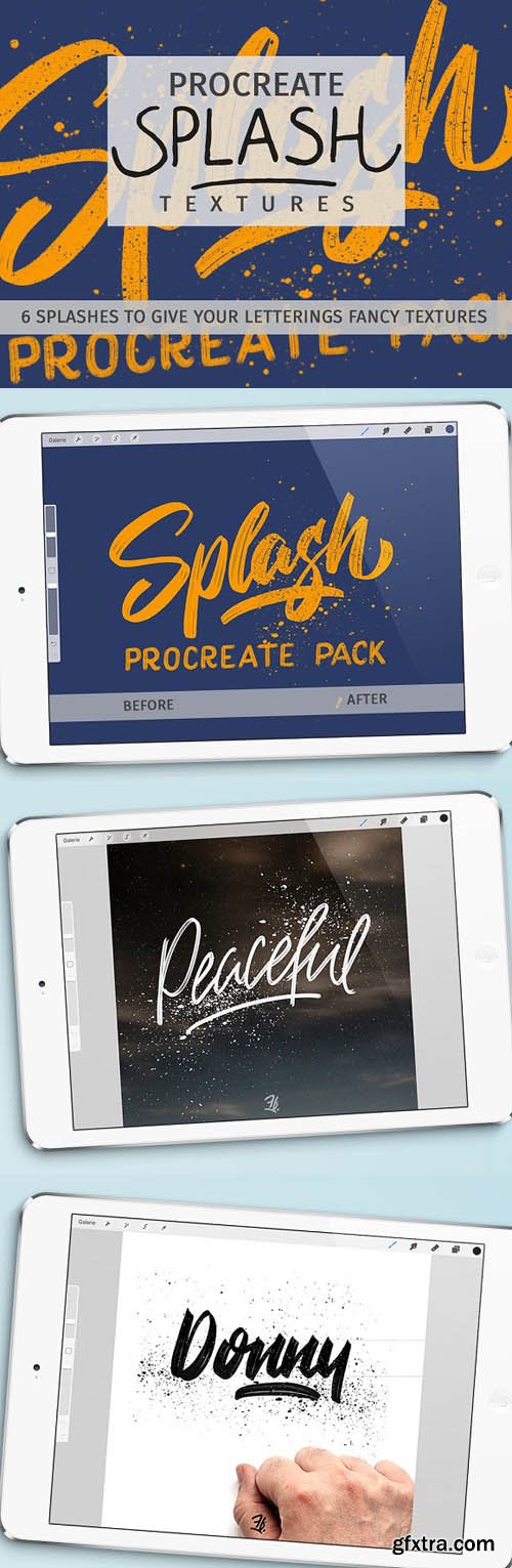 CM Splash Textures for Procreate App Brushes 1116829