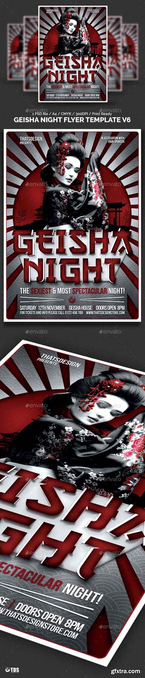 GR - Geisha Night Flyer Template V6 18396035