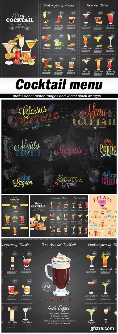 Cocktail menu - 5 EPS