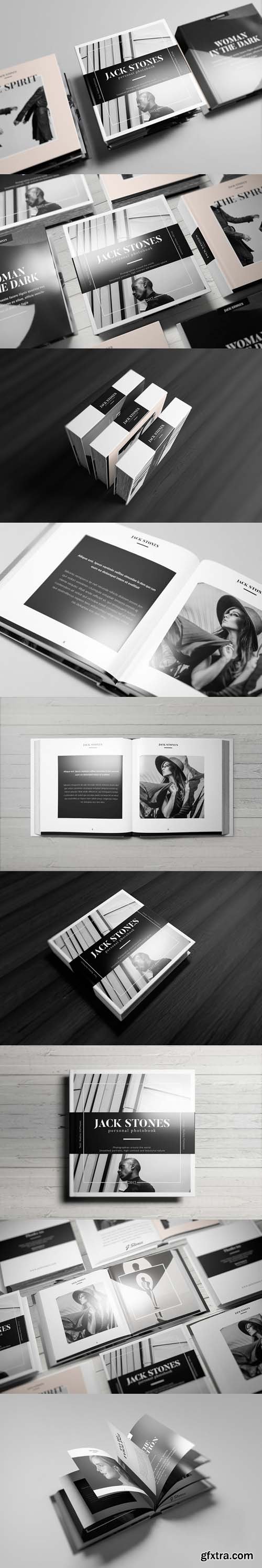 Square Book Mockup