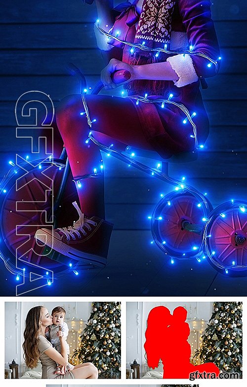 GraphicRiver - Christmas Lights Photoshop Action 19196889