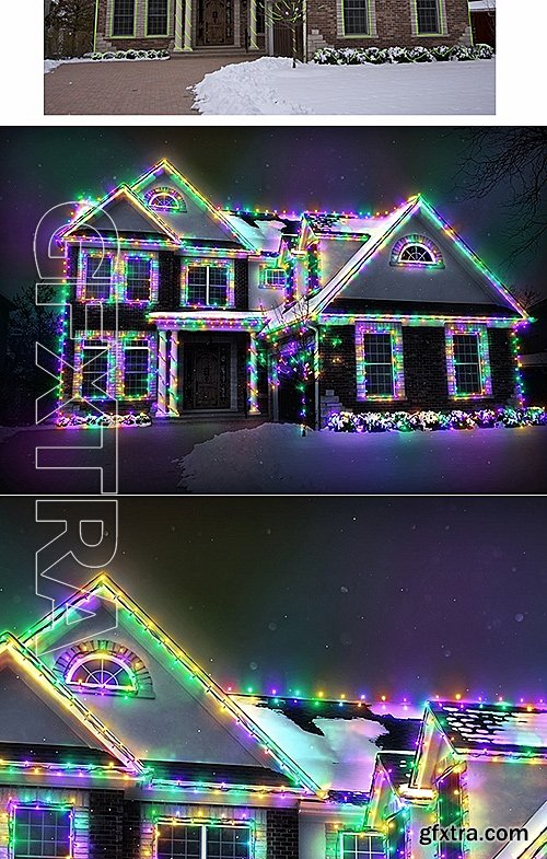 GraphicRiver - Christmas Lights Photoshop Action 19196889