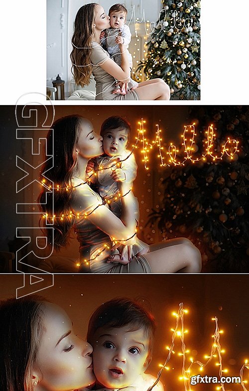 GraphicRiver - Christmas Lights Photoshop Action 19196889