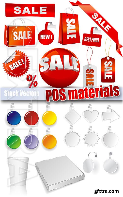 POS materials - Stock Vectors