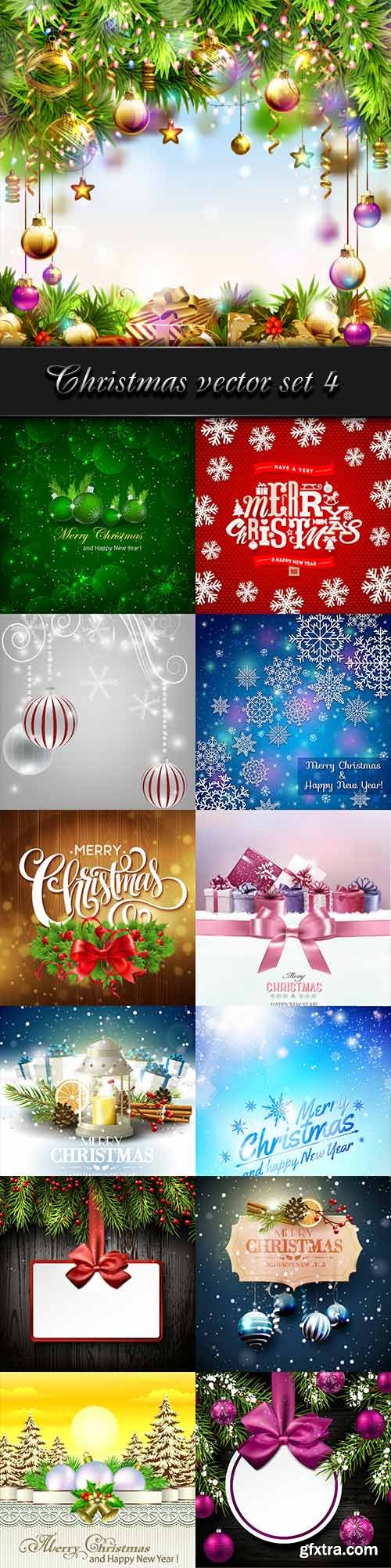 Christmas vector set 4